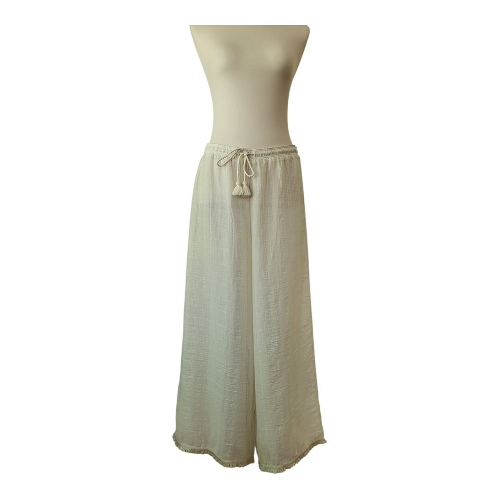 💕Robin Piccone / Women's Jo‎ Stripe Cotton Wide-Leg Pants Free Size